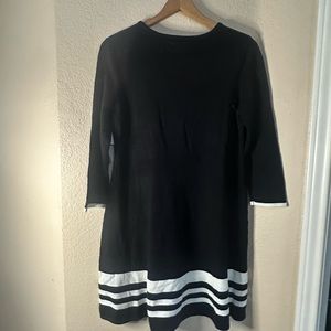 JH Black A-Line Knit Sweater Dress Petite Large NEW